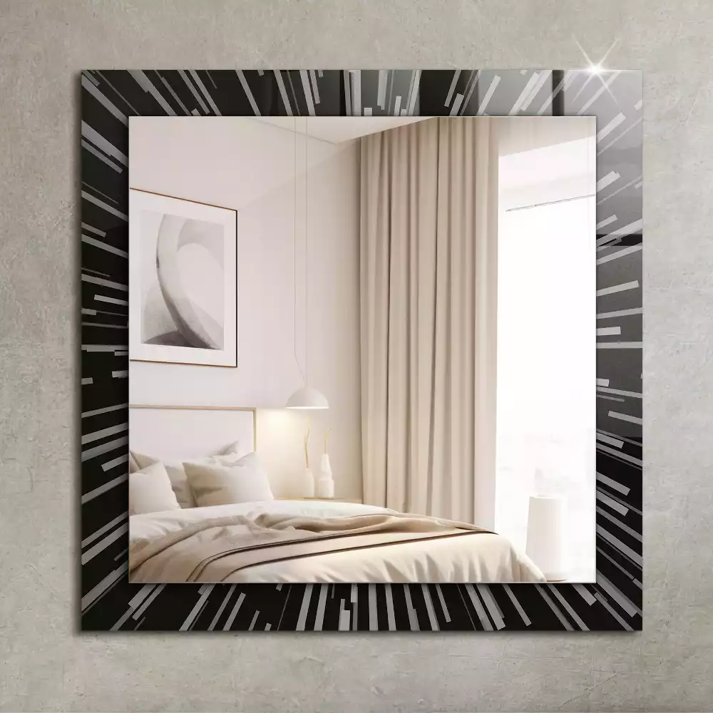 Miroir rectangulaire décoratif effet vitesse de la lumière
