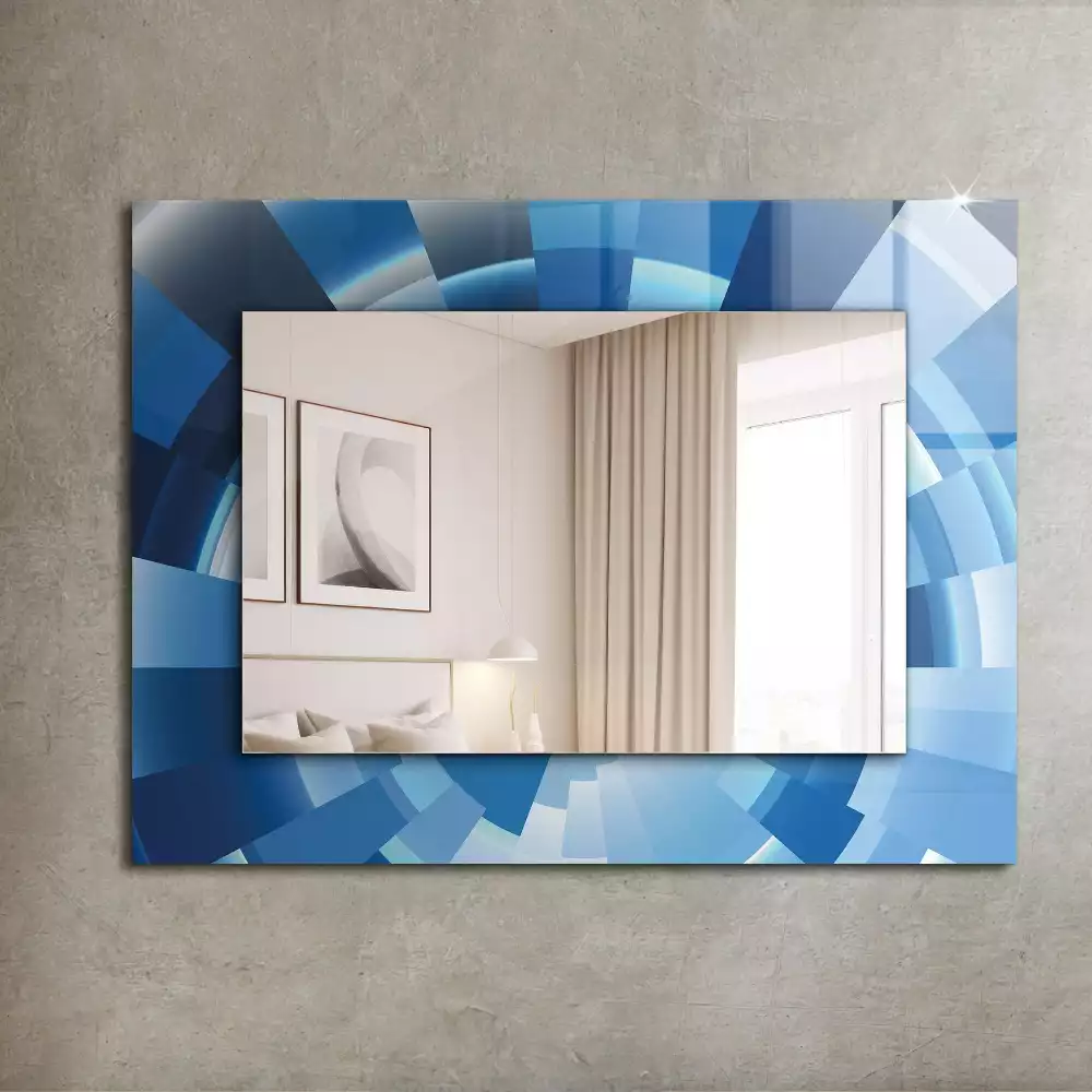 Miroir rectangulaire imprimé tunnel abstrait