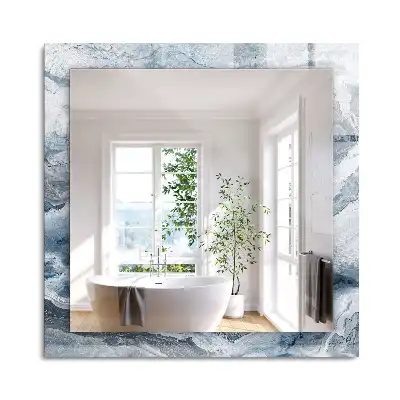 Miroir rectangulaire décoratif marbre multicolore