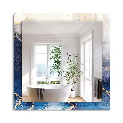 Miroir rectangulaire imprimé beaux-arts abstraits