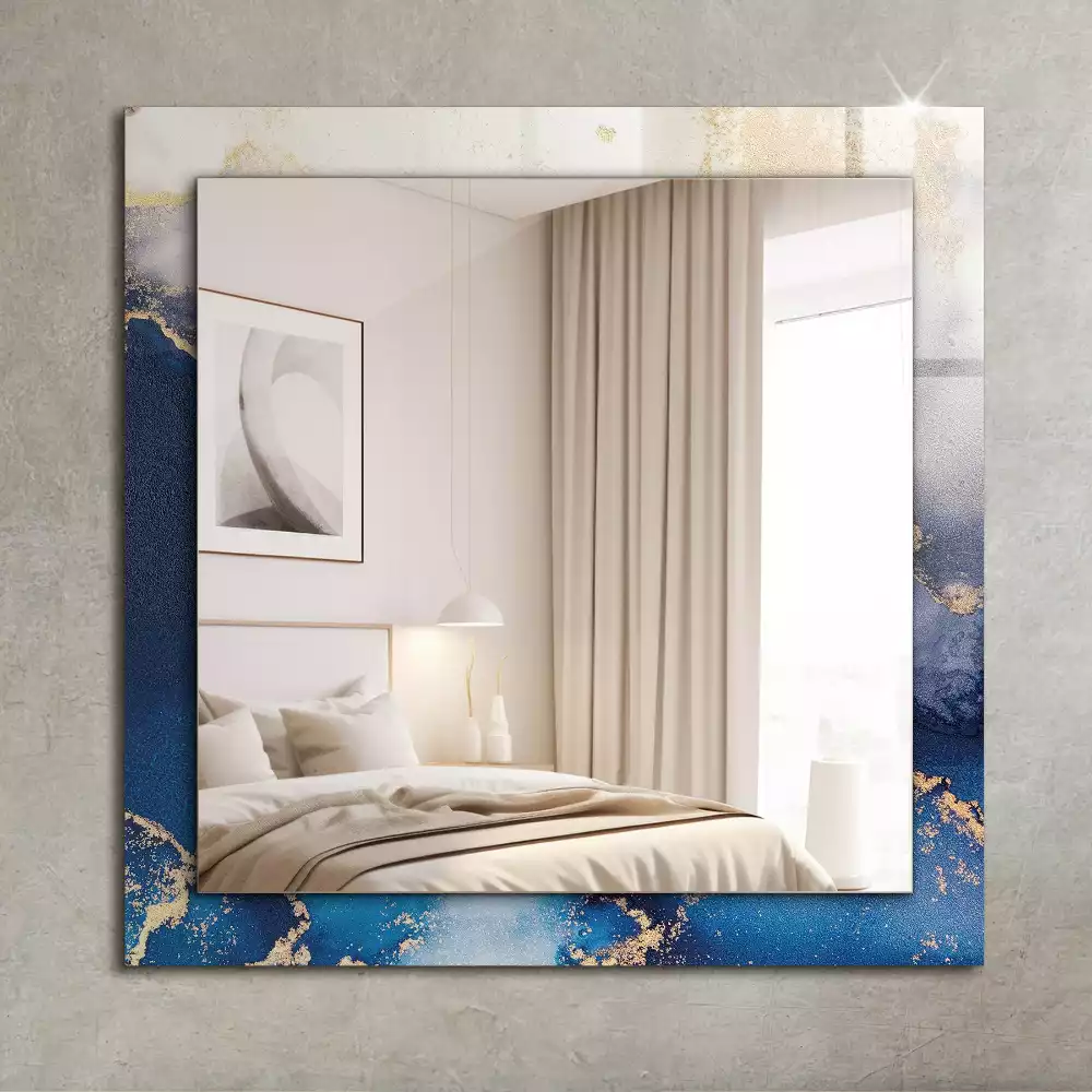 Miroir rectangulaire imprimé beaux-arts abstraits