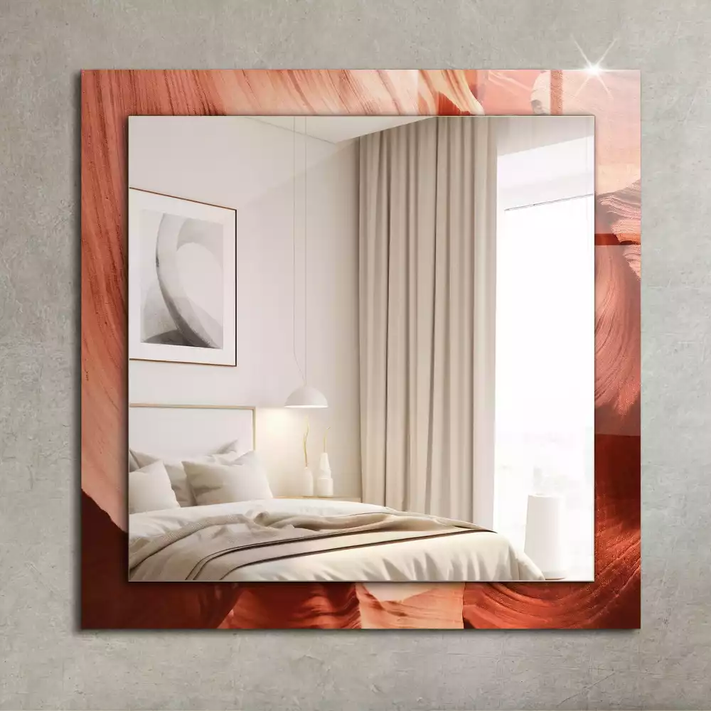 Miroir rectangulaire décoratif roches du canyon du désert