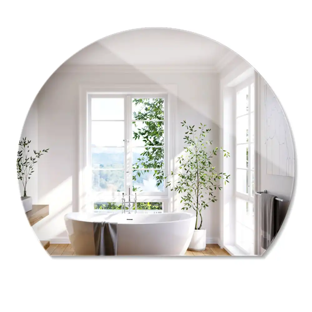 Miroir décoratif suspendu en forme de demi-cercle