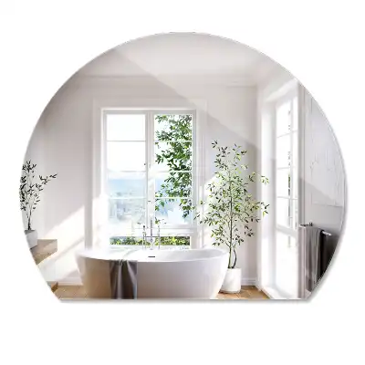 Miroir décoratif suspendu en forme de demi-cercle