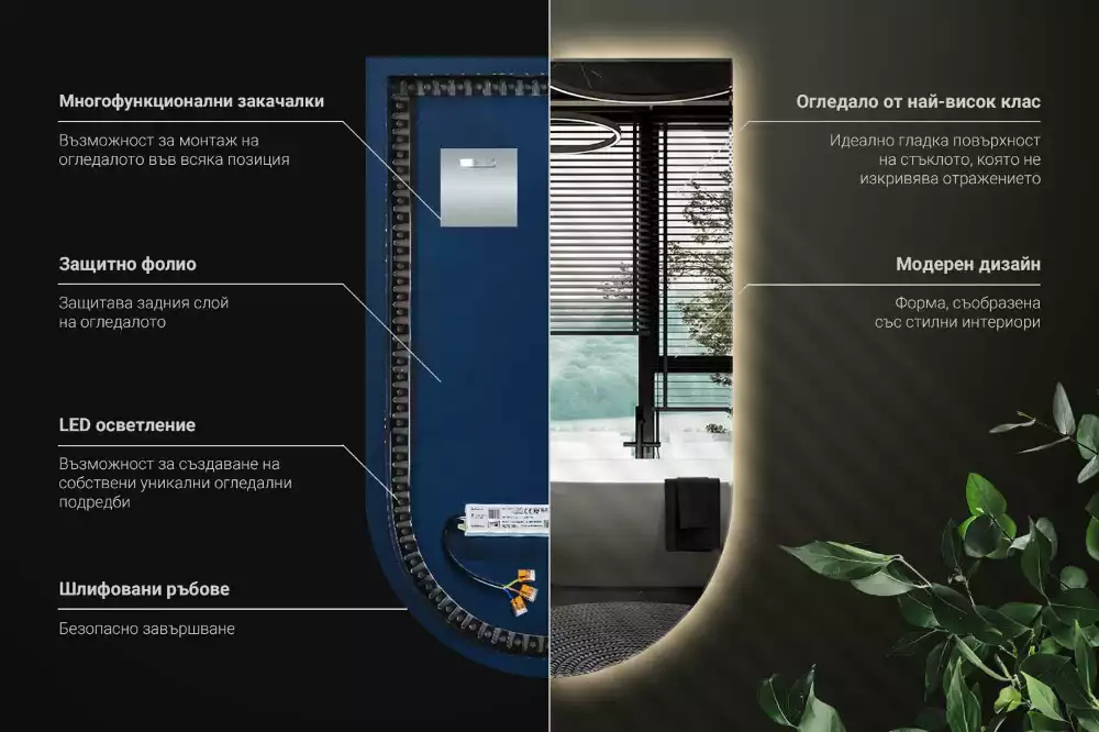 Miroir arche lumineux