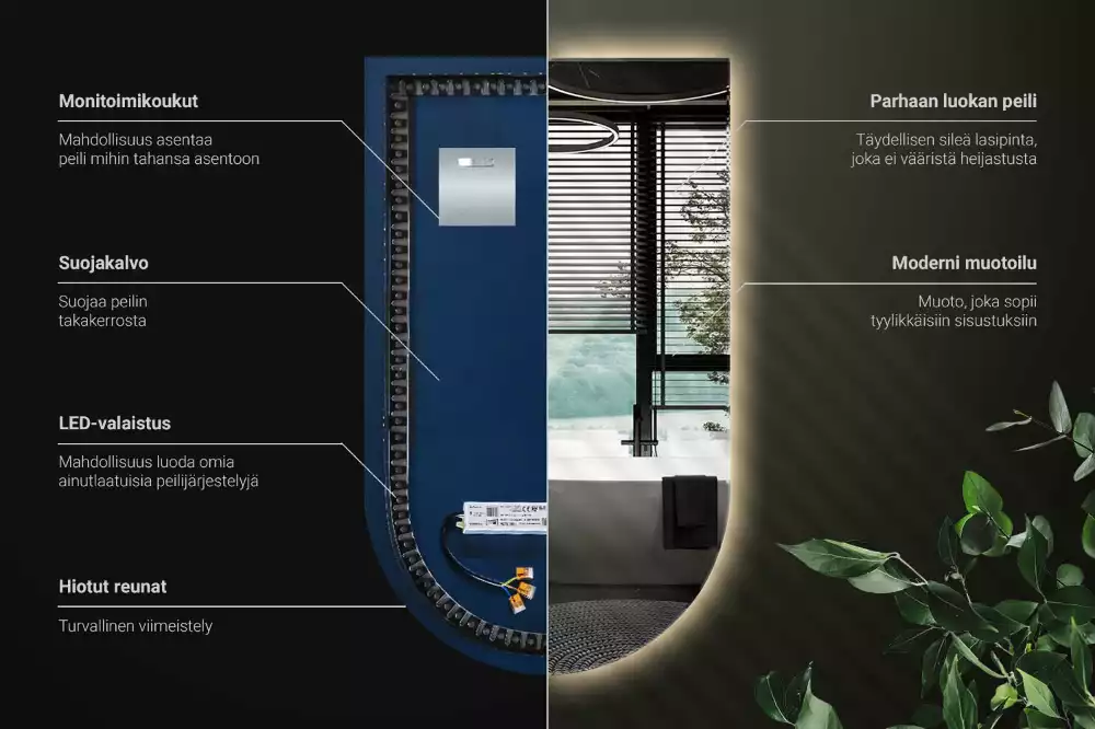 Miroir arche lumineux