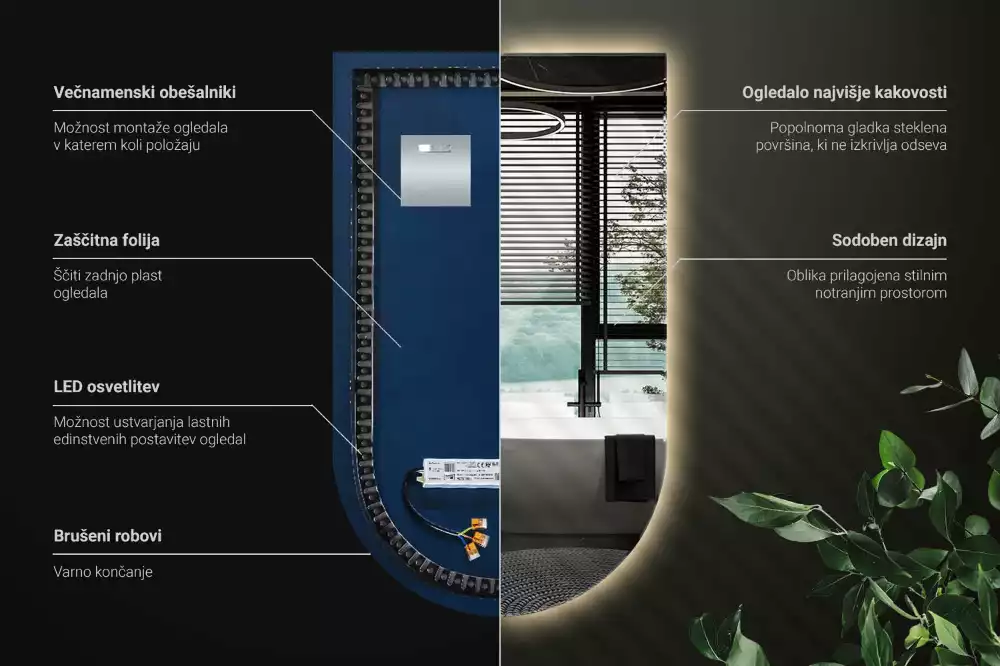 Miroir arche lumineux