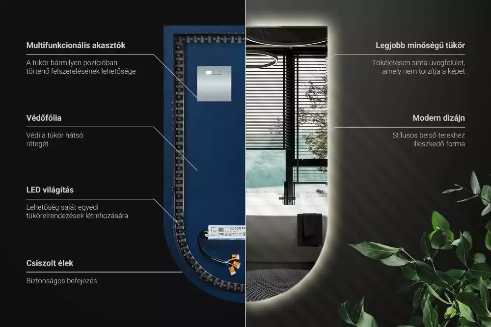 Miroir arche lumineux