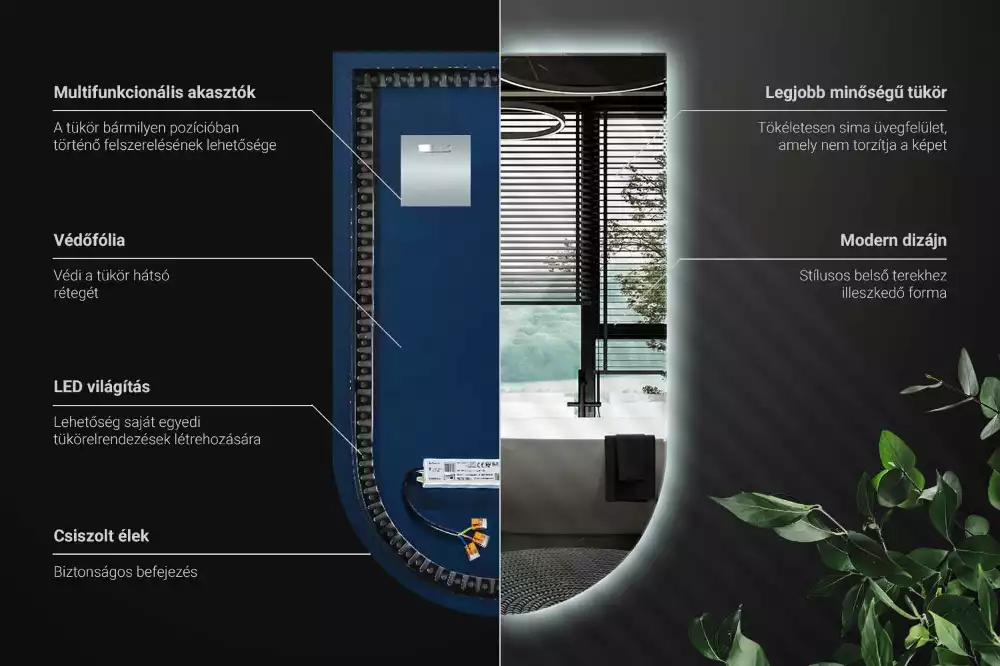 Miroir arche lumineux
