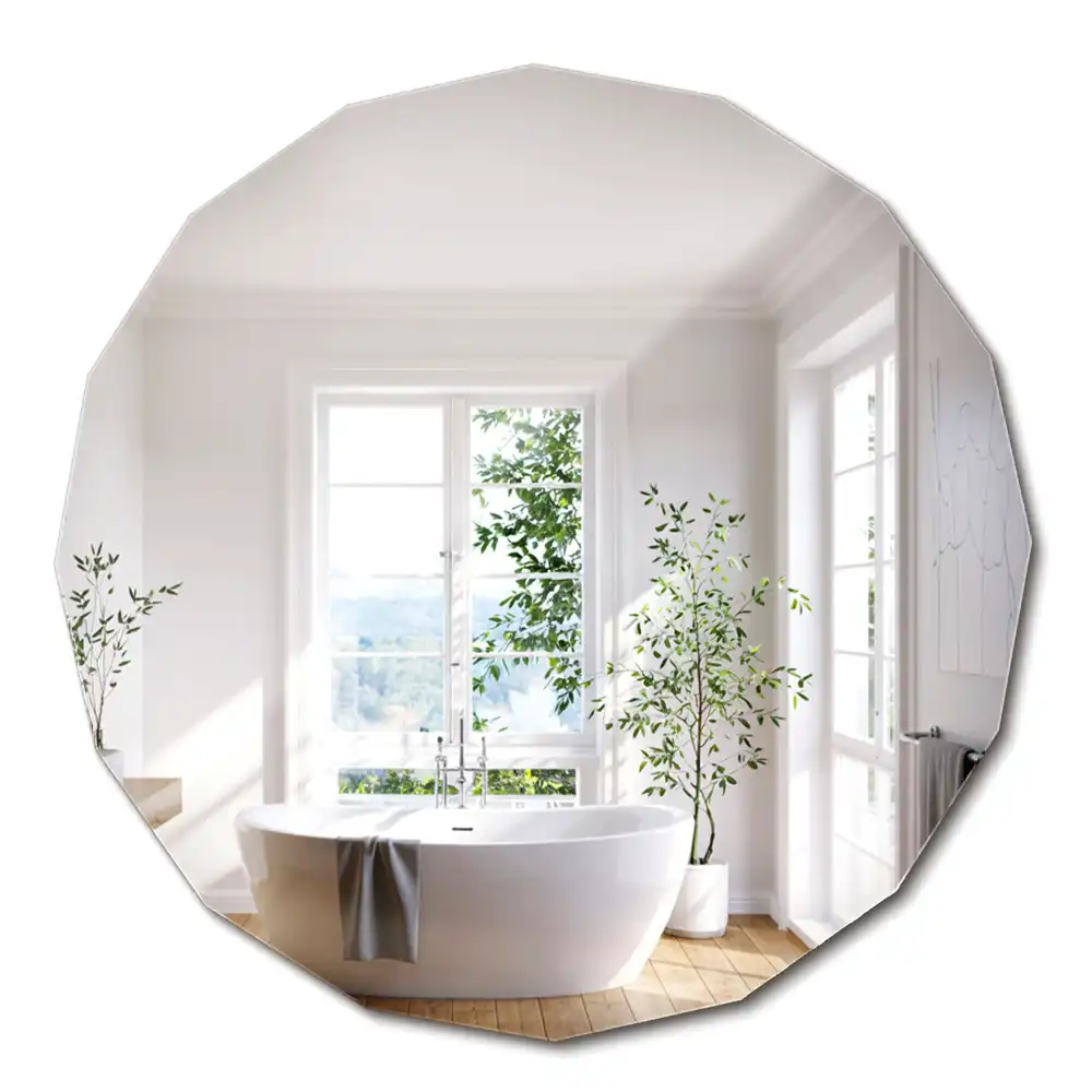 Miroir mural moderne polygonal