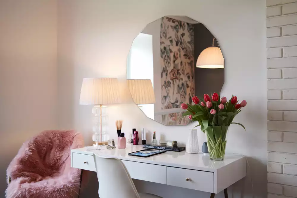 Miroir mural moderne polygonal