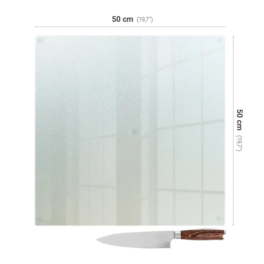 Protège-plaque de cuisson carré semi-transparent
