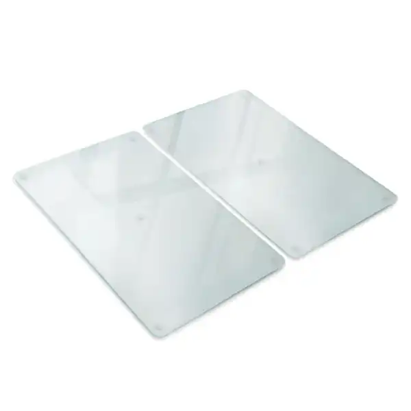 Cache-plaque de cuisson double semi-transparent