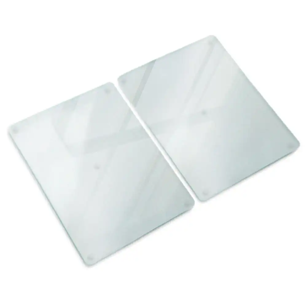 Cache-plaque de cuisson double semi-transparent