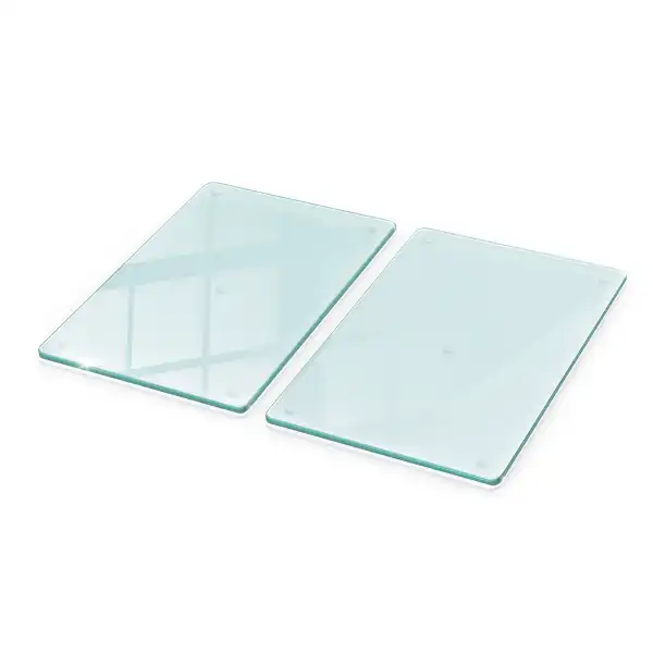 Protège-plaque de cuisson en verre transparent