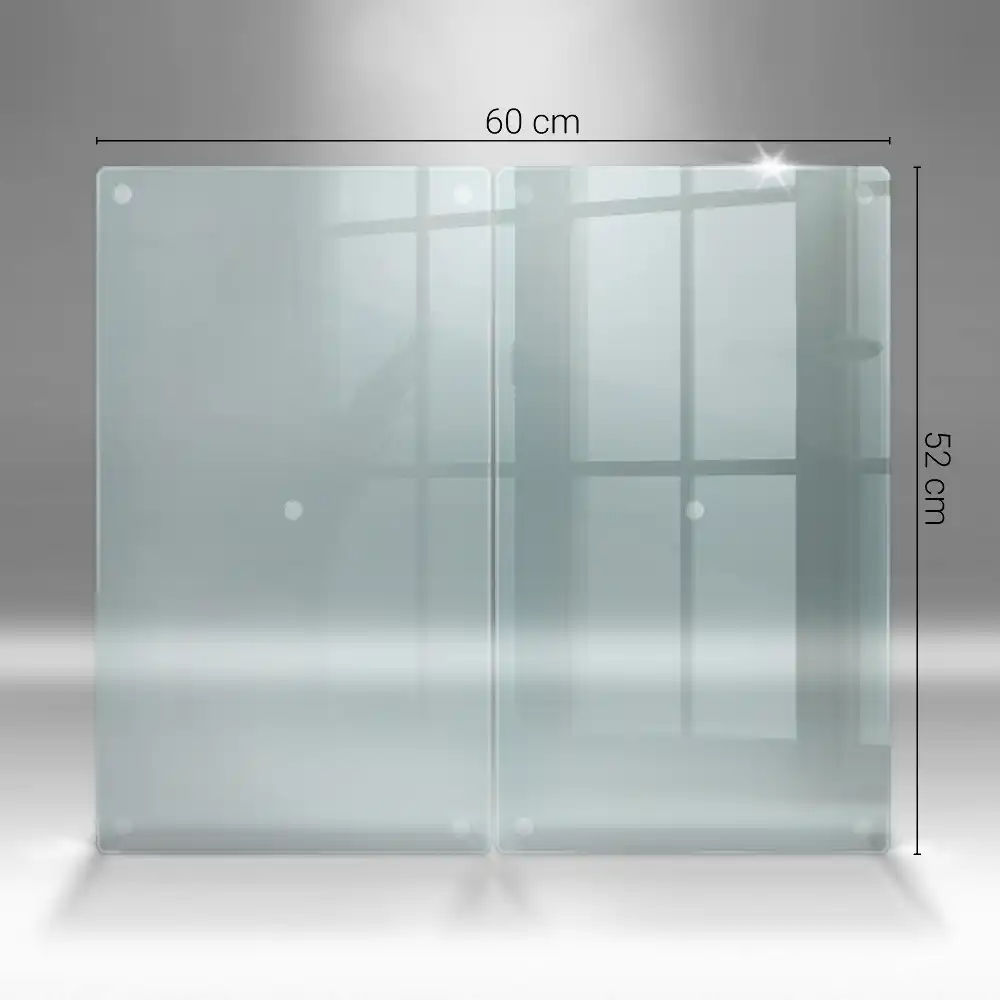 Protège-plaque de cuisson en verre transparent