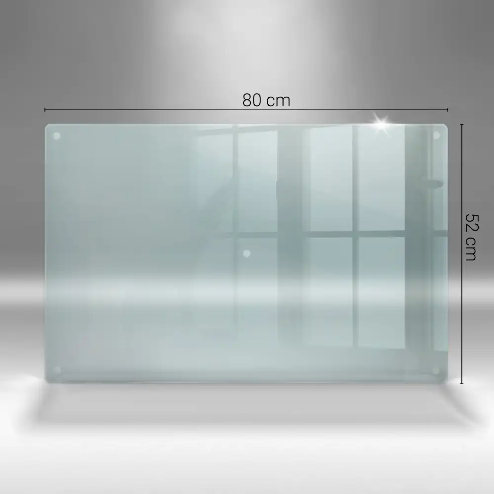Protège-plaque à induction rectangulaire en verre transparent