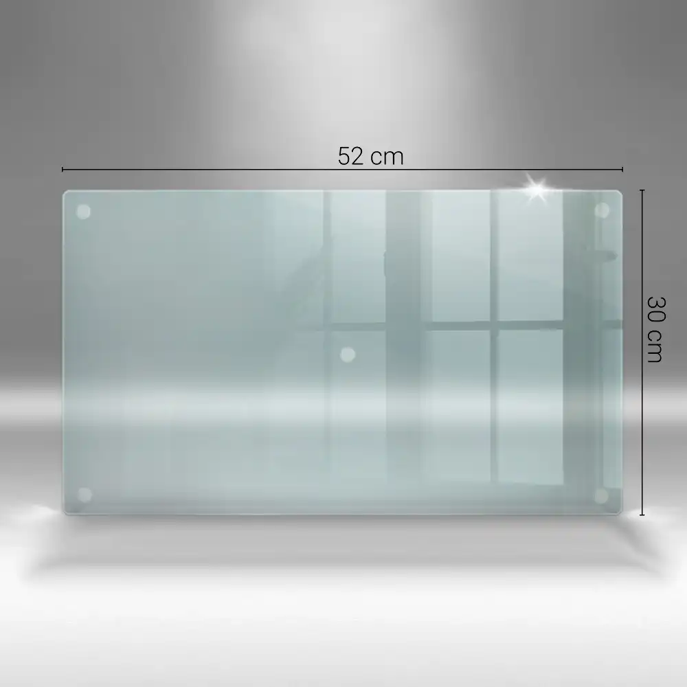 Protège-plaque à induction rectangulaire en verre transparent