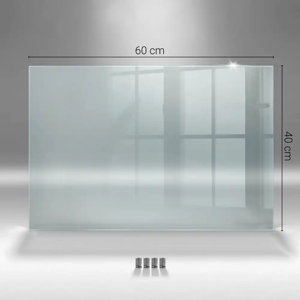 Crédence de cuisine en verre transparent