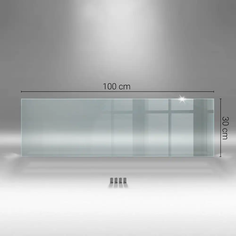 Crédence de cuisine en verre transparent