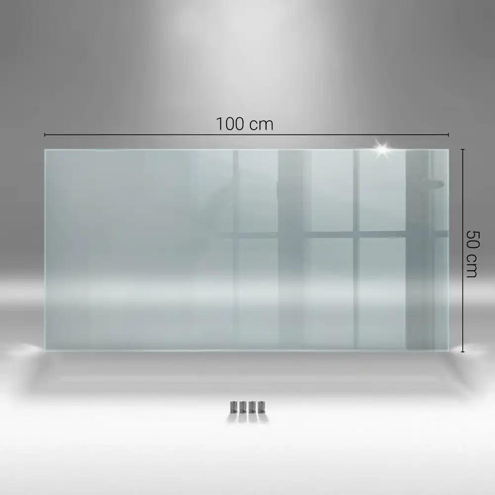 Crédence de cuisine en verre transparent