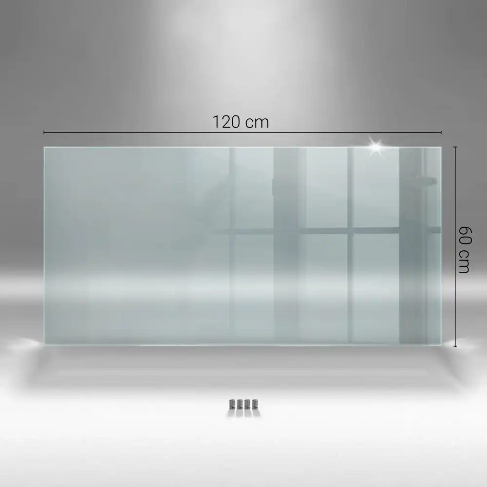 Crédence de cuisine en verre transparent