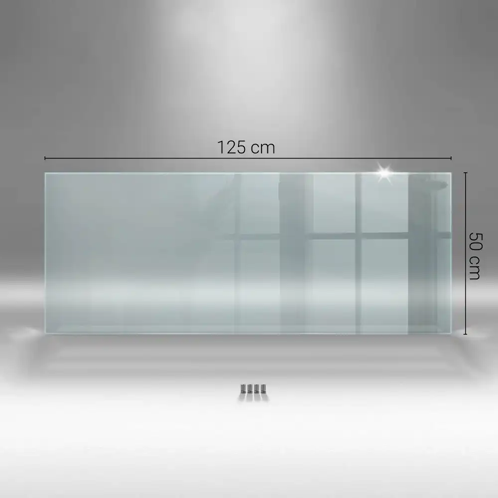 Crédence de cuisine en verre transparent