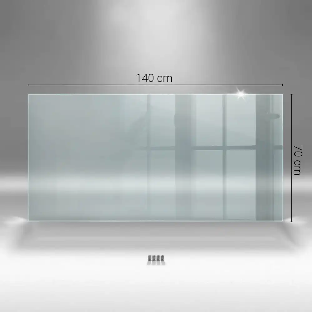 Crédence de cuisine en verre transparent