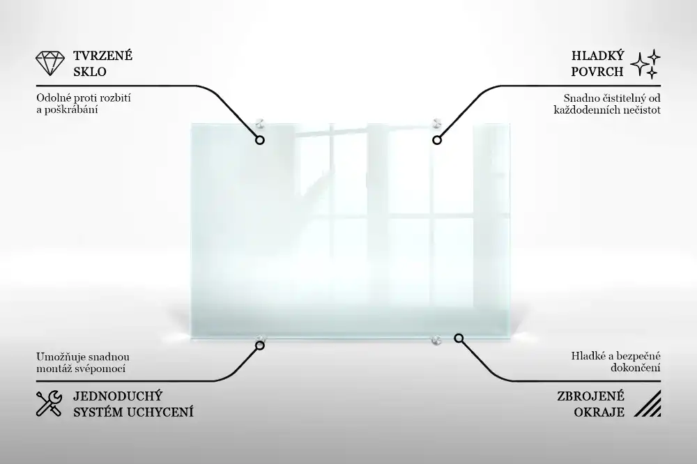 Crédence de cuisine en verre transparent