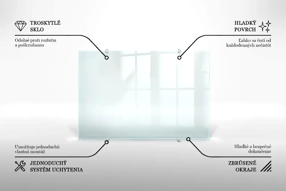 Crédence de cuisine en verre transparent