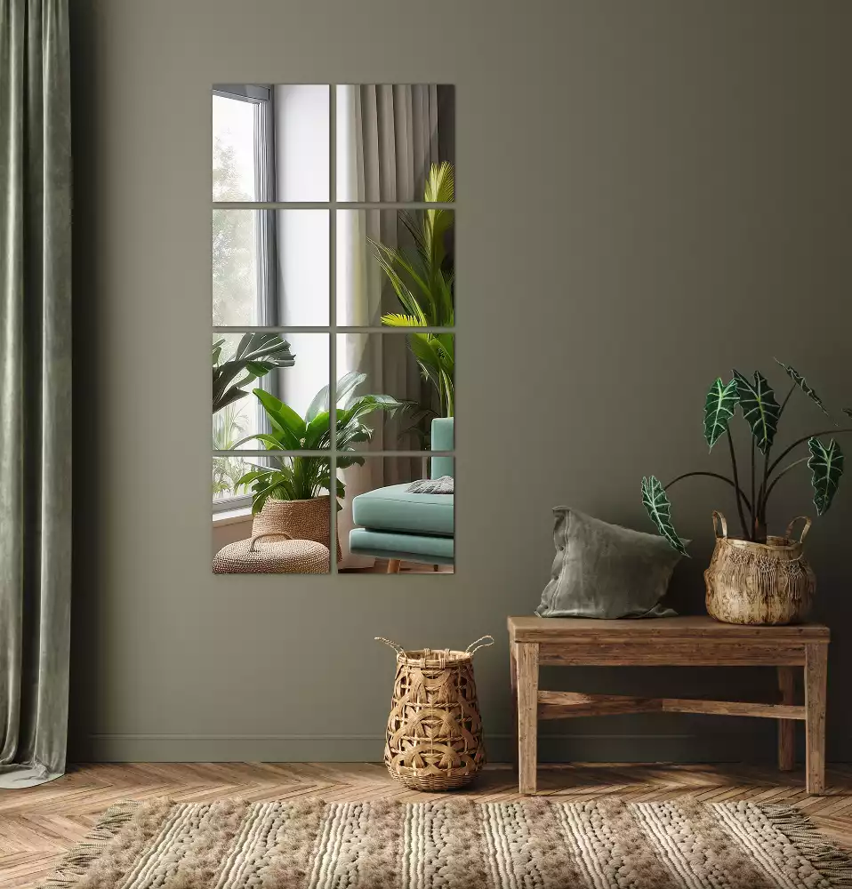 Carreaux miroirs carrés design moderne