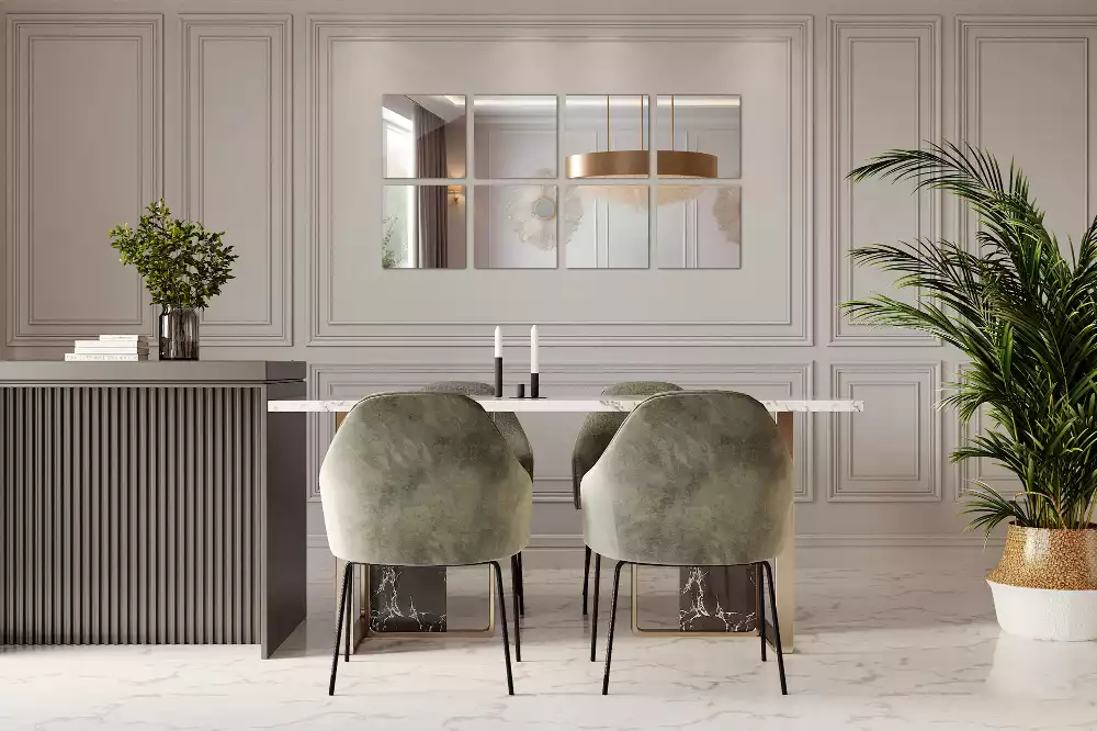 Carreaux miroirs carrés design moderne