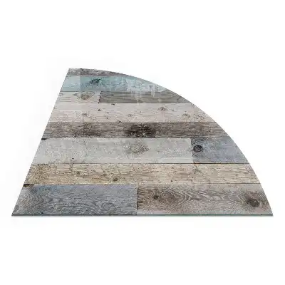 Plaque de protection en verre pour cheminée quart de cercle pour poêle à bois disponible en plusieurs teintes