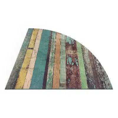 Plaque de sol quart de cercle pour poêle à bois disponible en plusieurs coloris