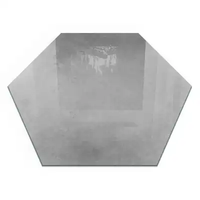 Plaque de protection pour cheminée hexagonale effet béton