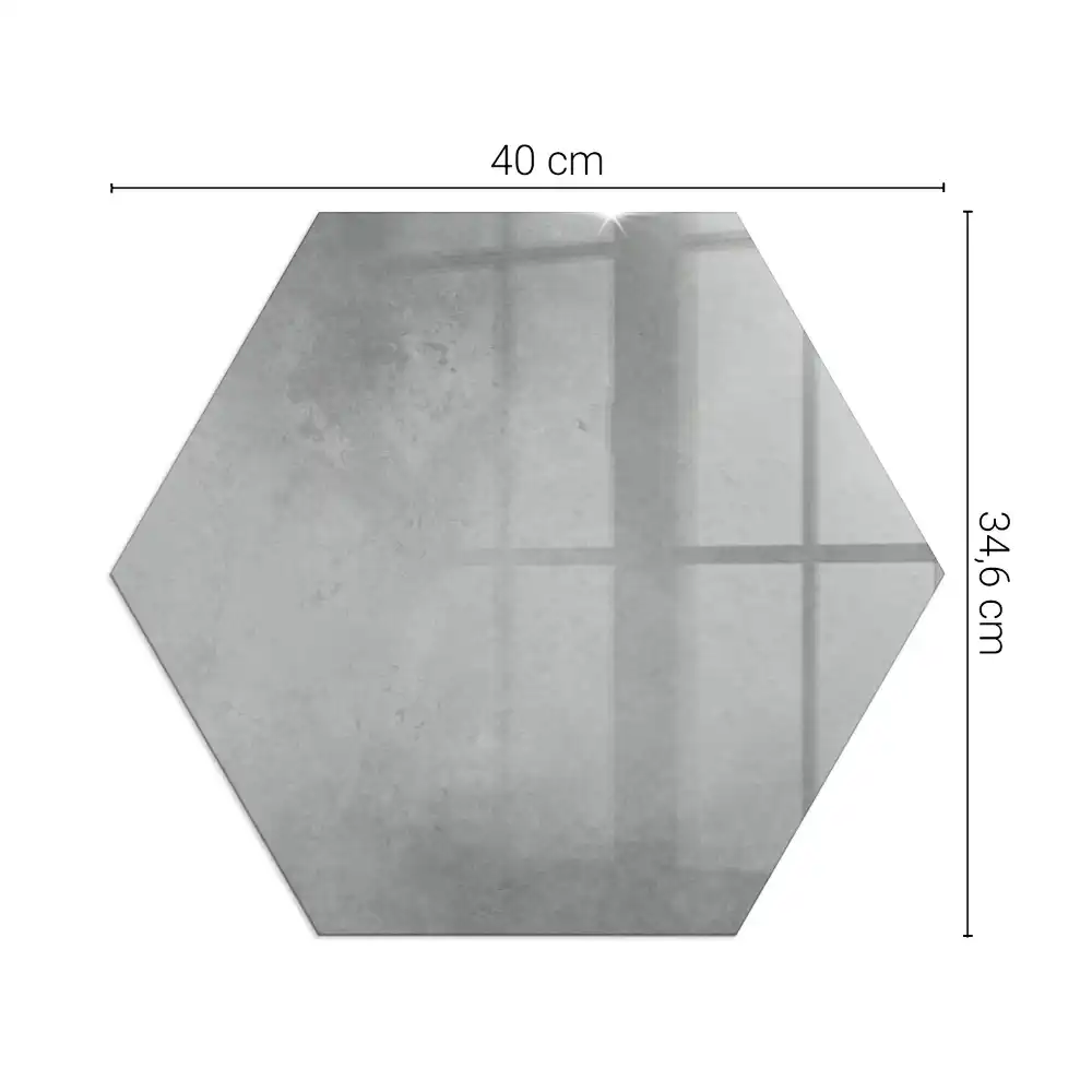 Plaque de protection pour cheminée hexagonale effet béton