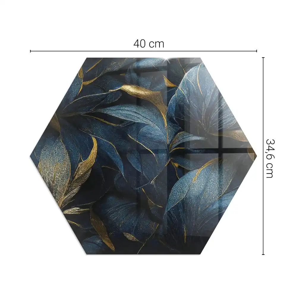 Plaque de sol hexagonale en verre pour poêle à bois avec texture feuilles