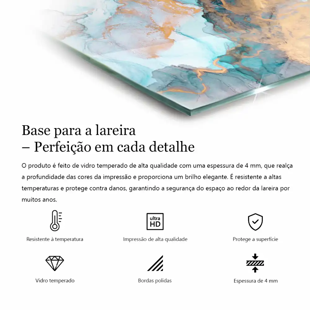 Socle de cheminée hexagonal avec motif bouquet de fleurs