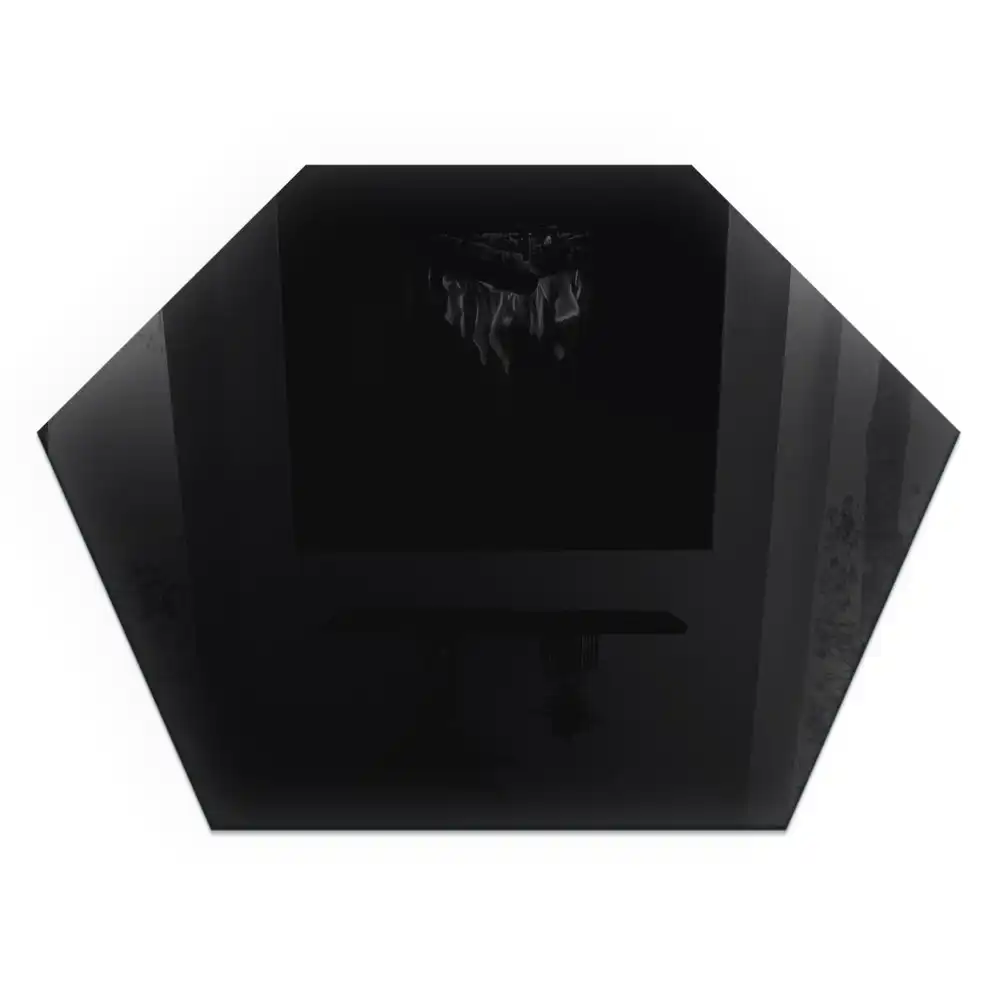 Socle hexagonal pour cheminée noir