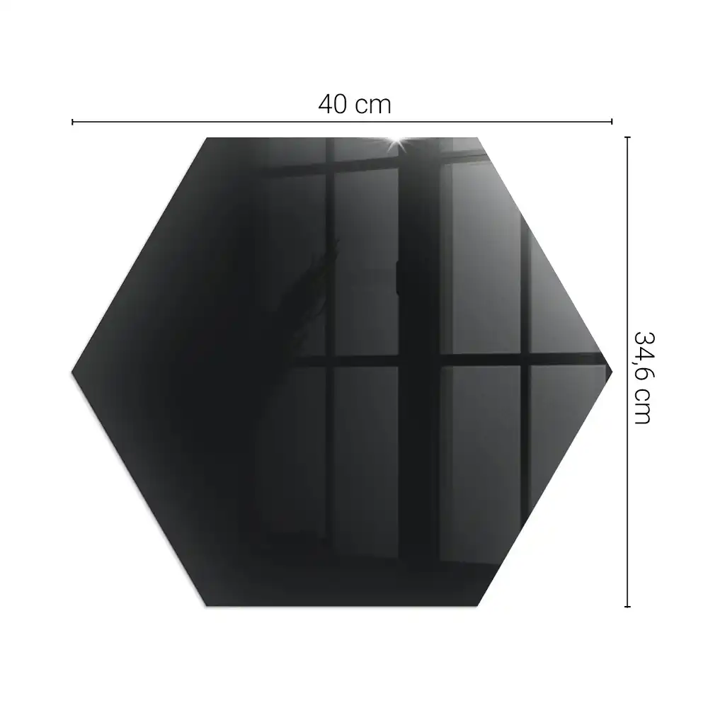 Socle hexagonal pour cheminée noir