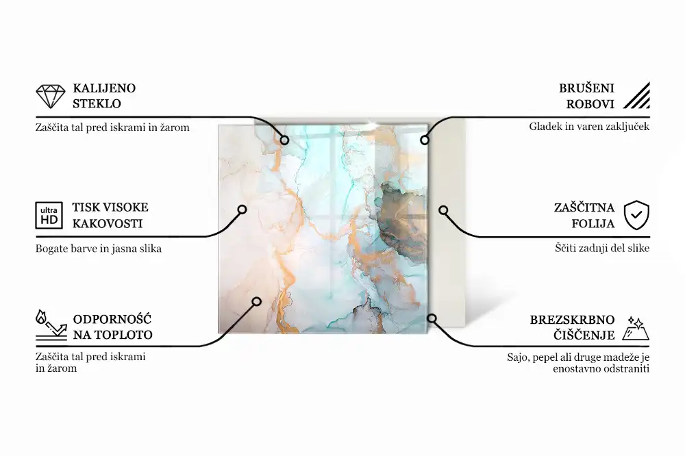 Plaque de sol hexagonale pour poêle à bois en verre olive