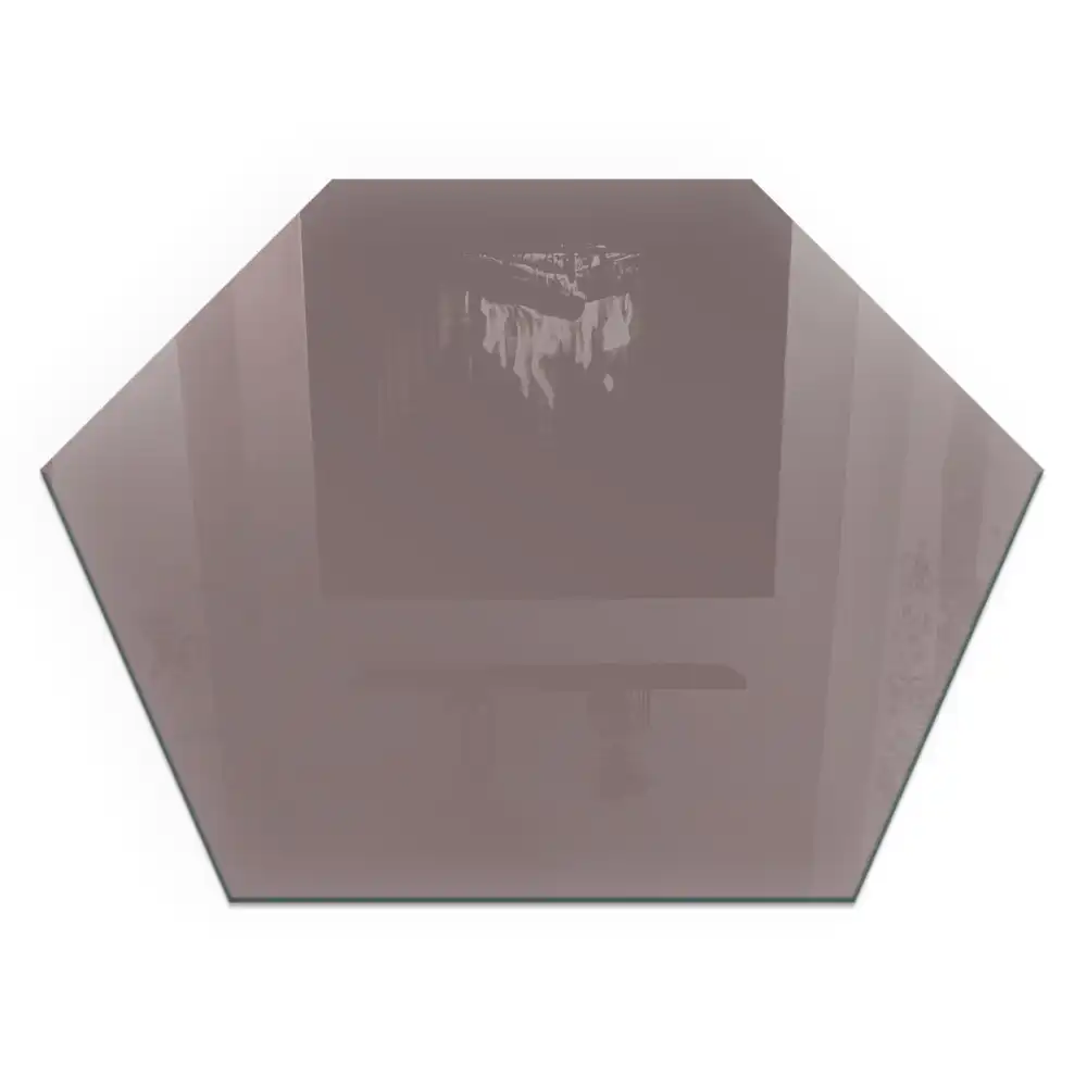 Socle hexagonal pour cheminée couleur beige