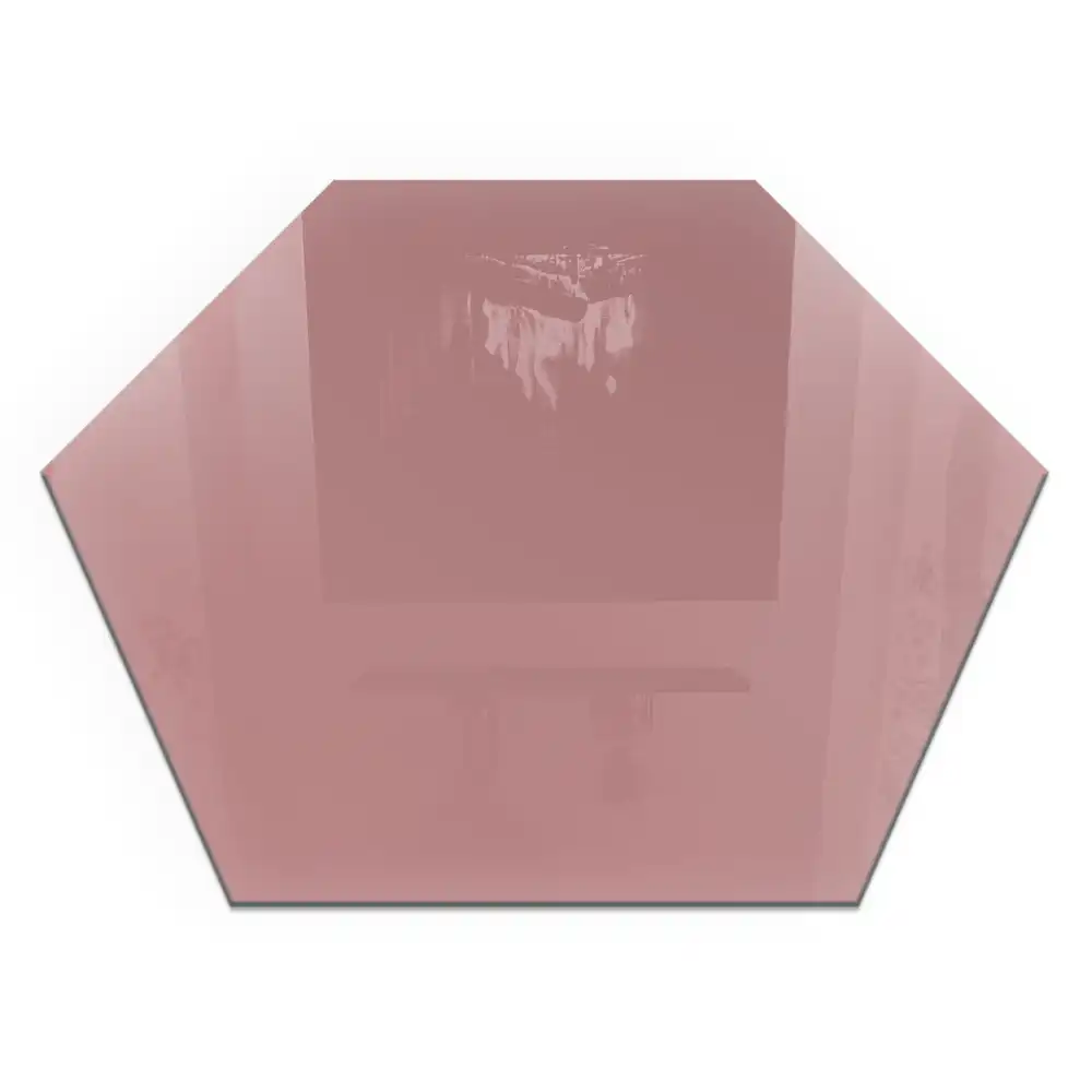 Socle de cheminée hexagonal rose