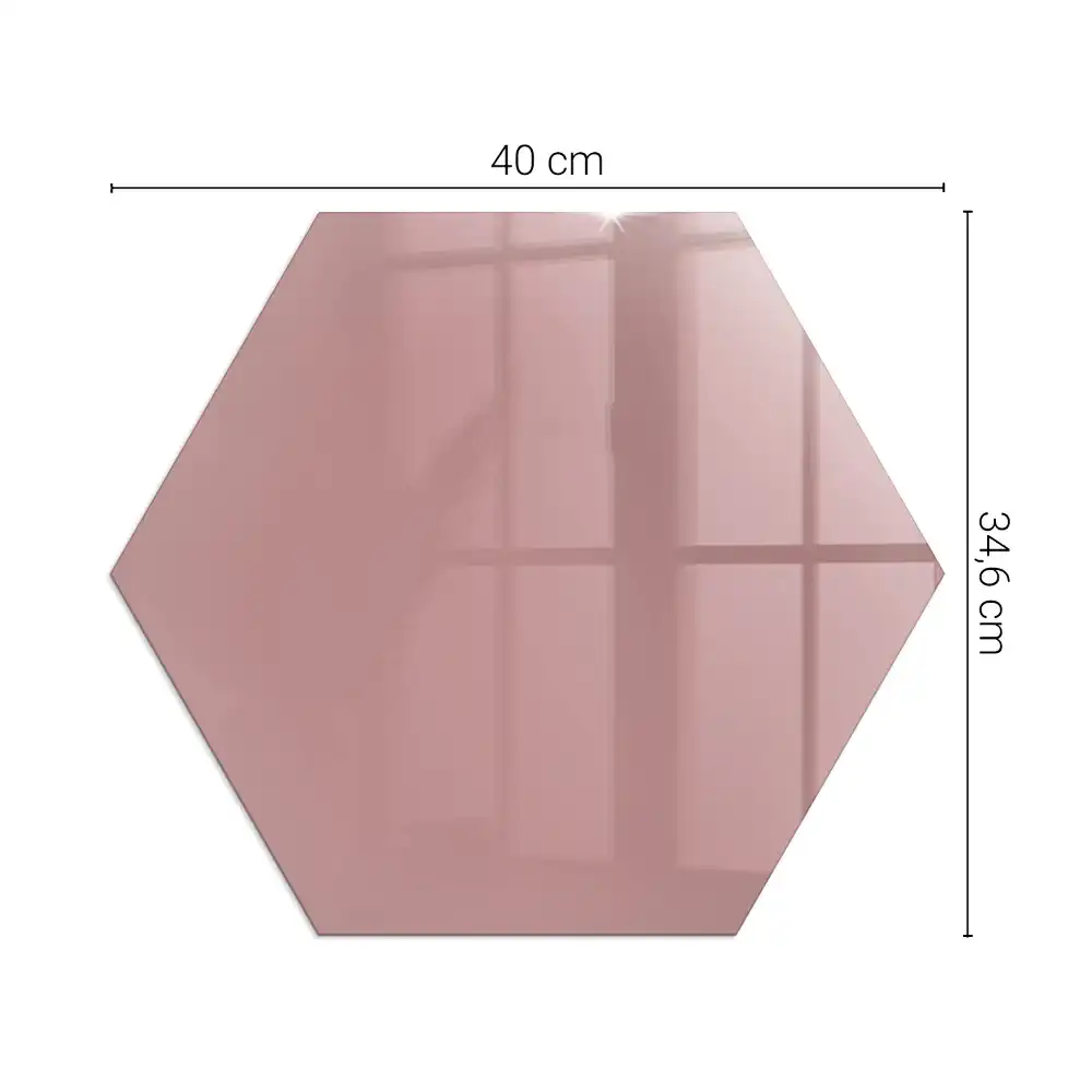 Socle de cheminée hexagonal rose
