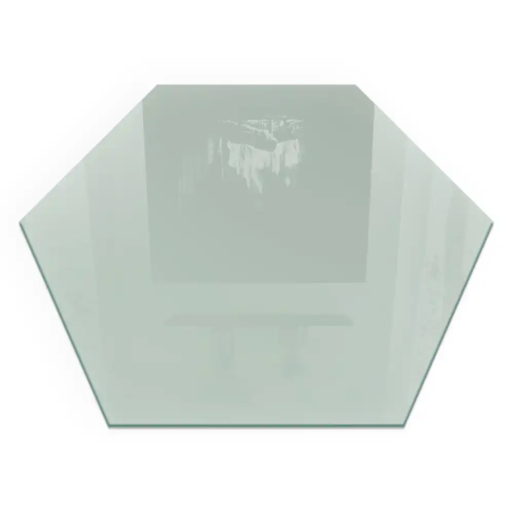 Plaque de sol pour cheminée hexagonale vert clair