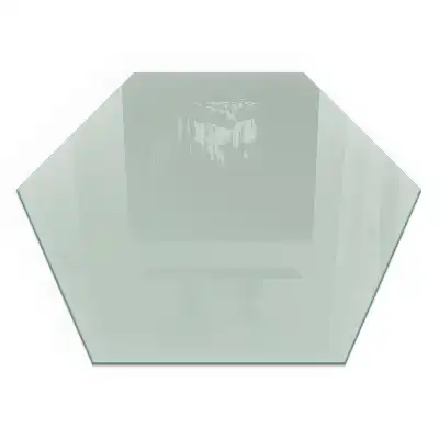Plaque de sol pour cheminée hexagonale vert clair