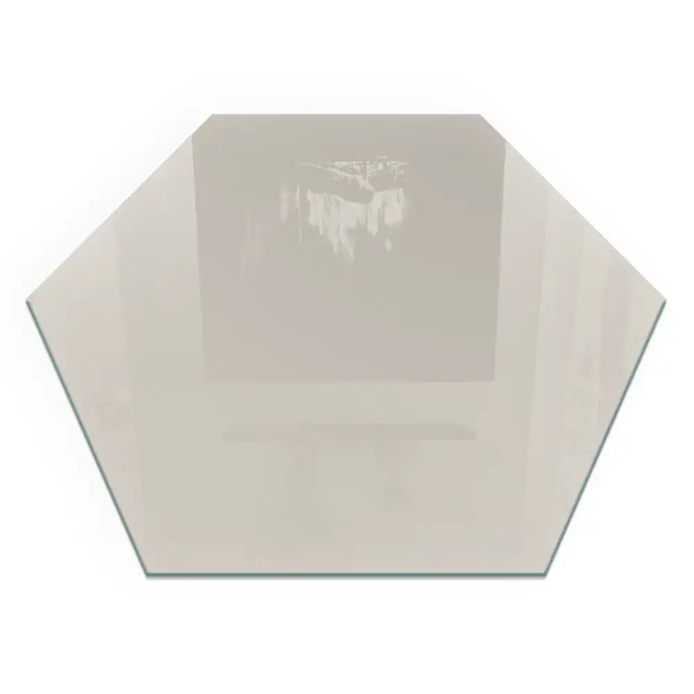 Socle hexagonal pour cheminée couleur crème clair