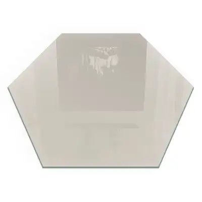 Socle hexagonal pour cheminée couleur crème clair