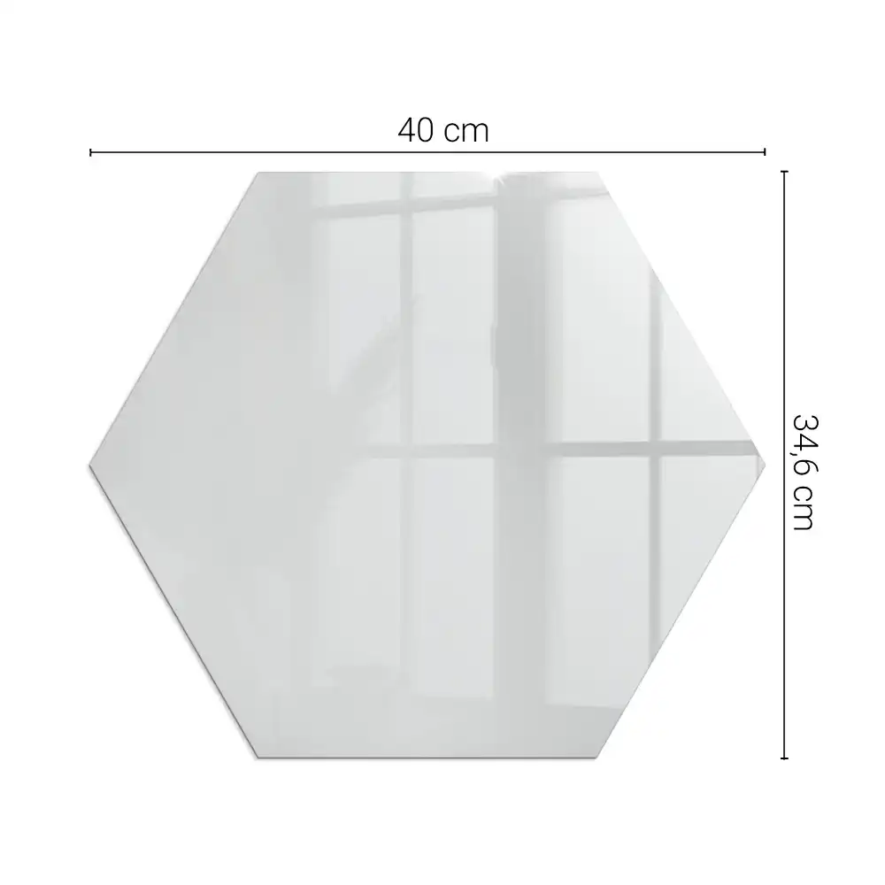 Plaque de sol hexagonale en verre gris pour poêle à bois