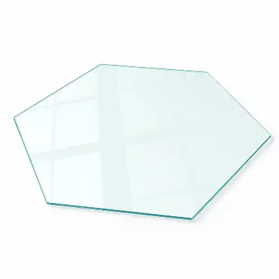 Plaque de protection pour poêle en verre transparent